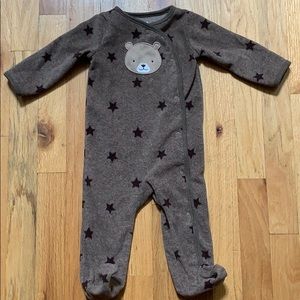 Child of Mine star onesie brown sz 6-9mo
